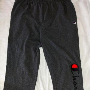 Champion drawstring pocketed joggers tapered legs cuffed at ankles